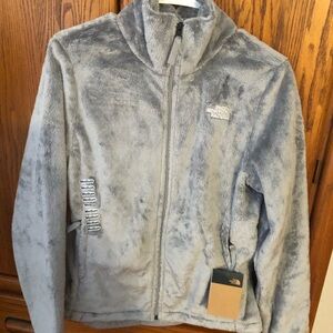 Women’s New The North Face Gray Fleece Jacket Size Small